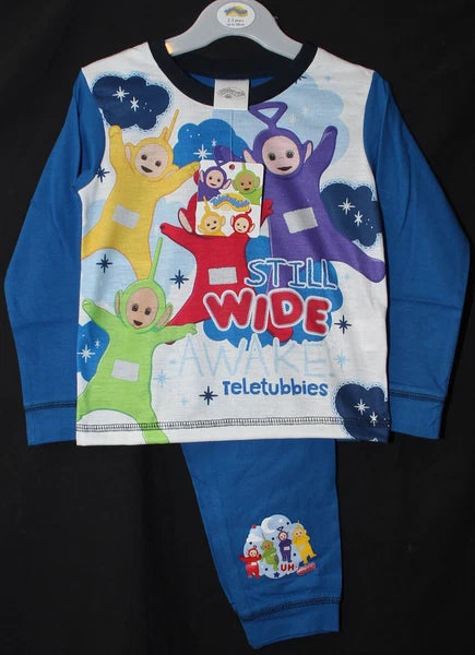 TELETUBBIES Boy's Pyjamas/Blue PJs in a Choice of Styles Sizes 12 months-4 years