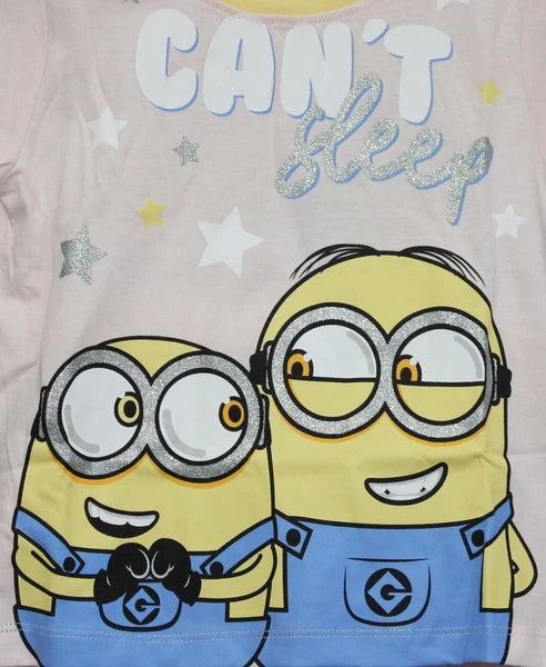 MINIONS Girl's Short Pyjamas/ DESPICABLE ME Shorty PJs in Sizes 2-10 years