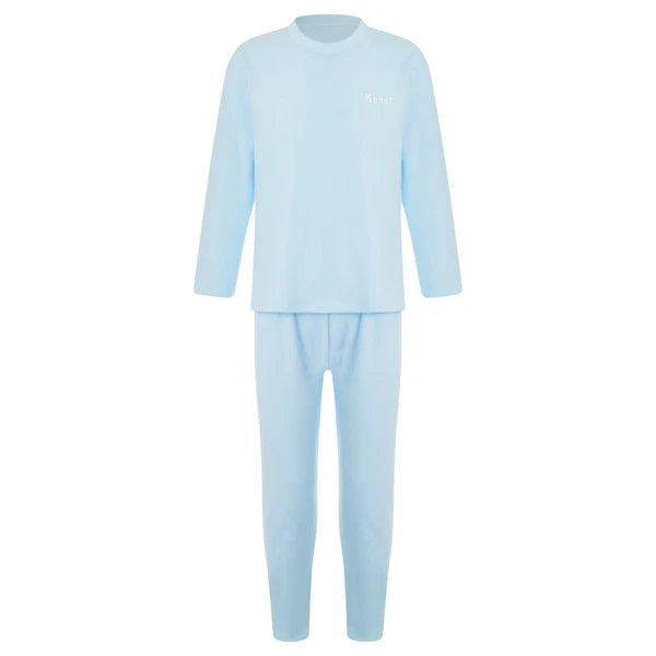 Kids Boys Girls Tees Elastic Top Pajamas Sleepwear Letter Print Set Thermal