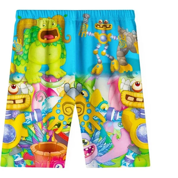 Gorilla monkey T Shirt Kids Monke Short Sleeve T-shirt Shorts Summer Pajama sets