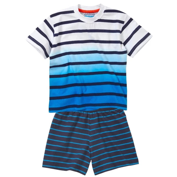 Boys Short Summer Pyjamas Dinosaur Shark Crocodile T-Rex Cotton 12mth-6yr Bedlam