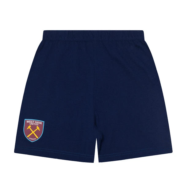 West Ham United FC Boys Pyjamas Short Kids OFFICIAL Football Gift