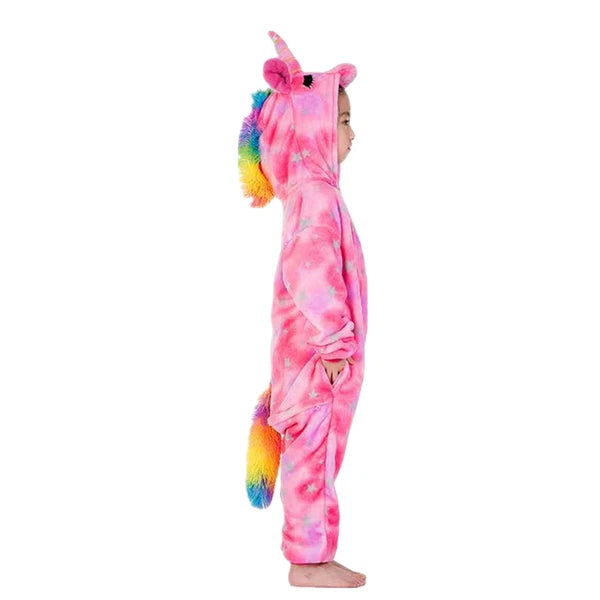 One-Piece Kid's Animal Pajamas Bathrobe Halloween Cosplay Costume Sleepwear