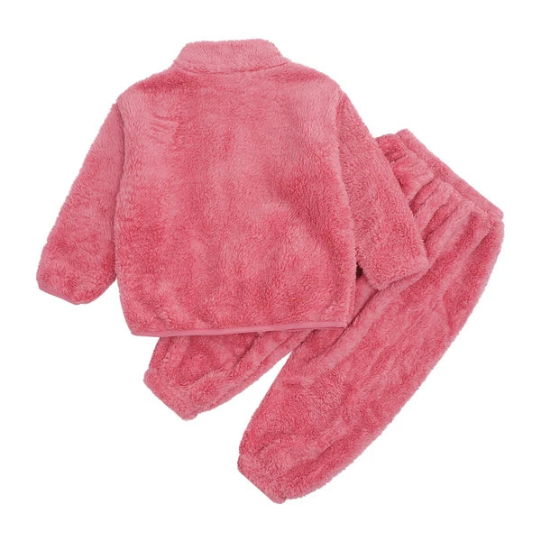 Unisex Kids Sleepwear Tops Outfits Training Set Long Sleeve Elastic Waistband