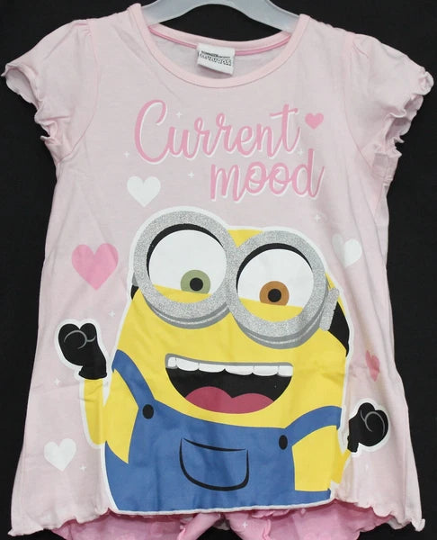 MINIONS Girl's Short Pyjamas/ DESPICABLE ME Shorty PJs in Sizes 2-10 years