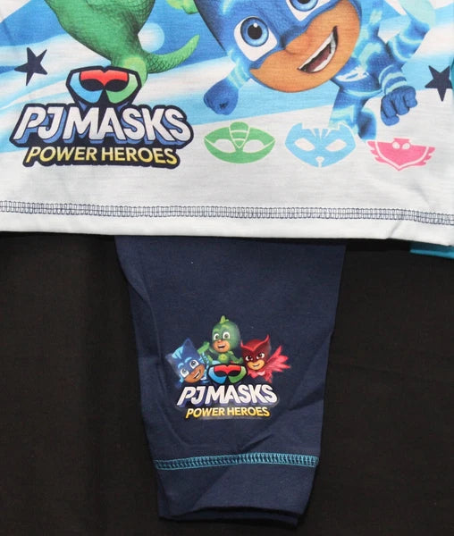 PJ MASKS Boys Pyjamas /Blue CATBOY, OWLETTE & GEKKO PJs -Sizes 18 Months-5 Years