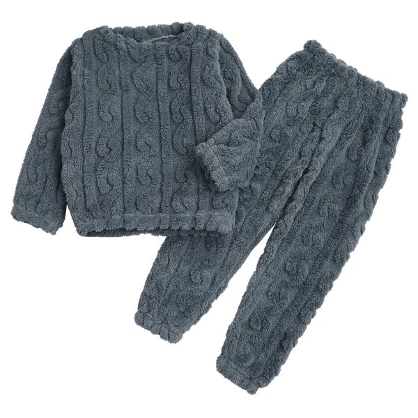 Kids Girls Set Boys Pajamas With Pants Outfits Indoor Winter Thermal Loungewear