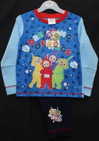 TELETUBBIES Boy's Pyjamas/Blue PJs in a Choice of Styles Sizes 12 months-4 years
