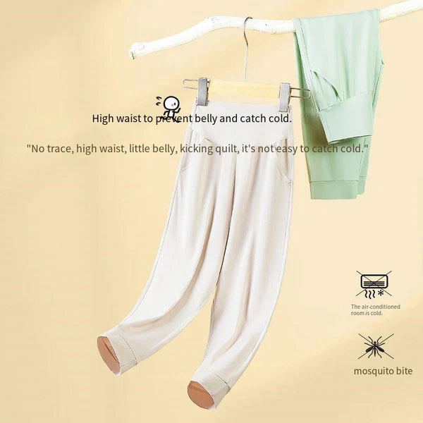 New Kids Anti Mites Homewear Boys Girls Spring Summer Thin Pajama Set-