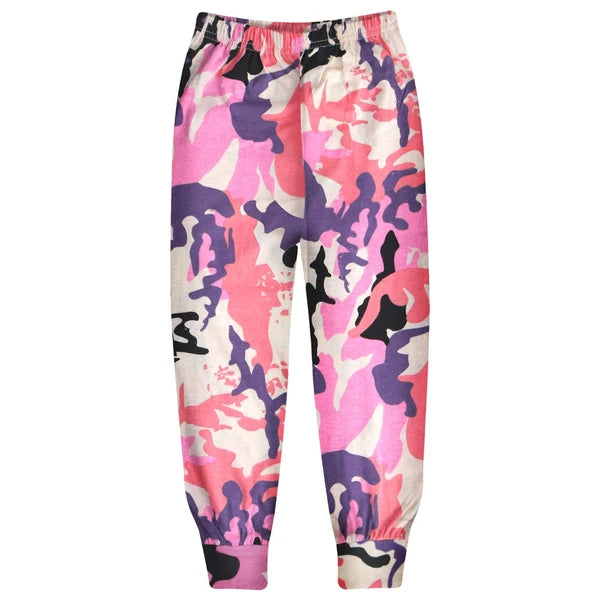 Kids Boys Girls Contrast Color Pjs Plain Stylish Pyjamas Set New Age 2-13 Years