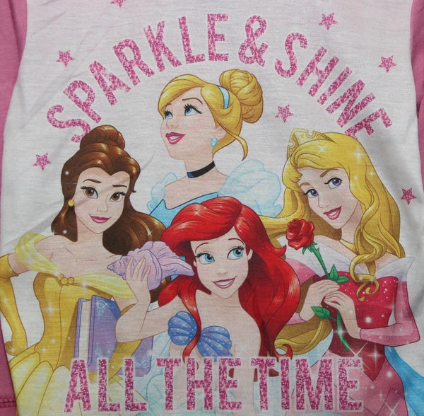 Girl's DISNEY PRINCESS Pyjamas / PJs in a Choice of 3 Styles - 18 months-5 years