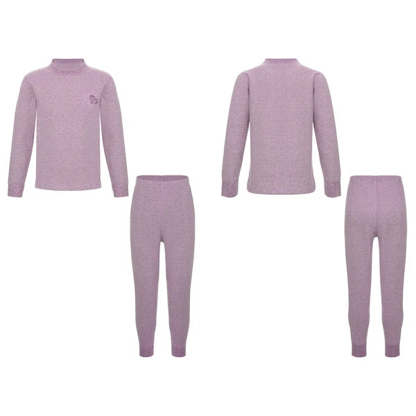 Kids Boys Girls Underwear T-shirt Pajama Set With Pants Nightwear Winter Tops