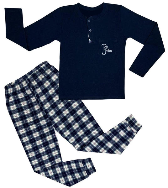 Boys Pajamas Cotton Set Two Piece Pajamas Home Suit Sleepwear-