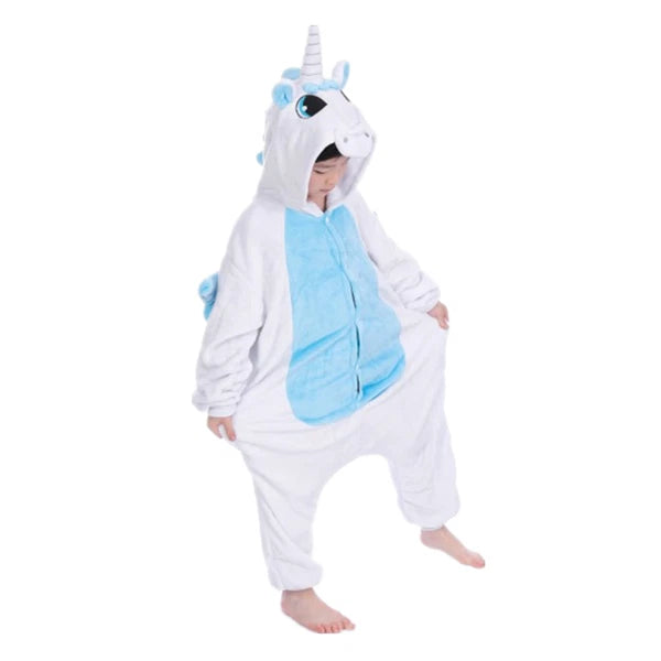 One-Piece Kid's Animal Pajamas Bathrobe Halloween Cosplay Costume Sleepwear