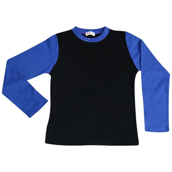 Kids Boys Girls Contrast Color Pjs Plain Stylish Pyjamas Set New Age 2-13 Years