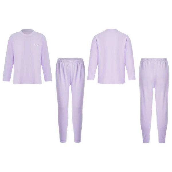 Kids Boys Girls Tees Elastic Top Pajamas Sleepwear Letter Print Set Thermal