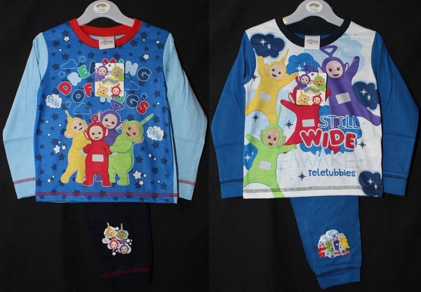 TELETUBBIES Boy's Pyjamas/Blue PJs in a Choice of Styles Sizes 12 months-4 years