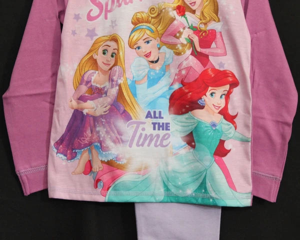 Girl's DISNEY PRINCESS Pyjamas / PJs in a Choice of 3 Styles - 18 months-5 years