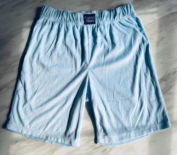 Ck Calvin Klein-Boys Short Sleeve Button-down Shirt and Shorts Pajama Set 3 NEW