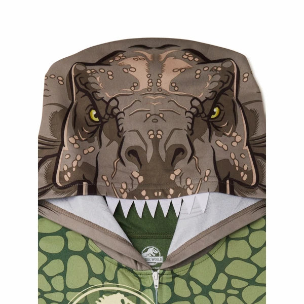 Licensed Boy's One-Piece Full-Zip Hooded Blanket Pajama Sleepwear Sleeper: 4-16