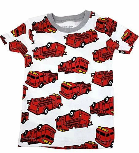 Carter's Boys 4-Piece Snug Fit Short Sleeves Shorts Cotton Pajama Set