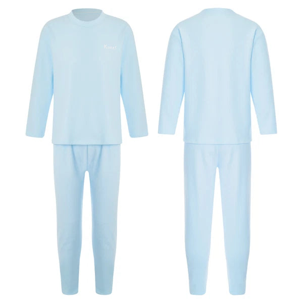 Kids Boys Girls Tees Elastic Top Pajamas Sleepwear Letter Print Set Thermal