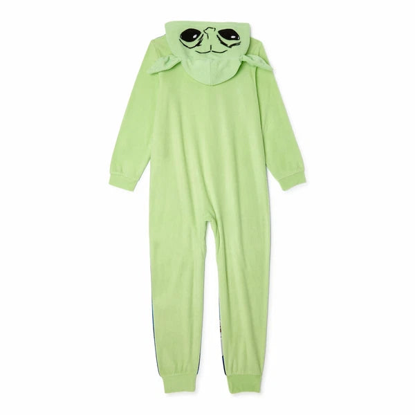 Licensed Boy's One-Piece Full-Zip Hooded Blanket Pajama Sleepwear Sleeper: 4-16