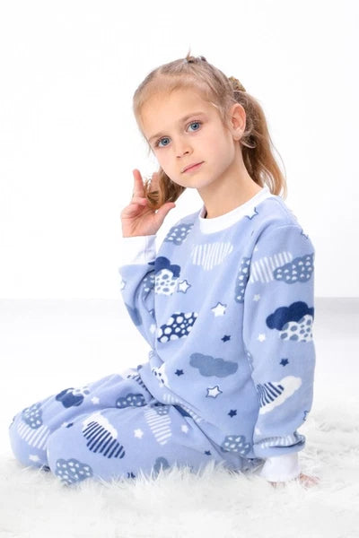Girls’ Printed Fleece Pajama Set – Soft, Warm & Cozy, Winter,  Nosi svoe 6076...