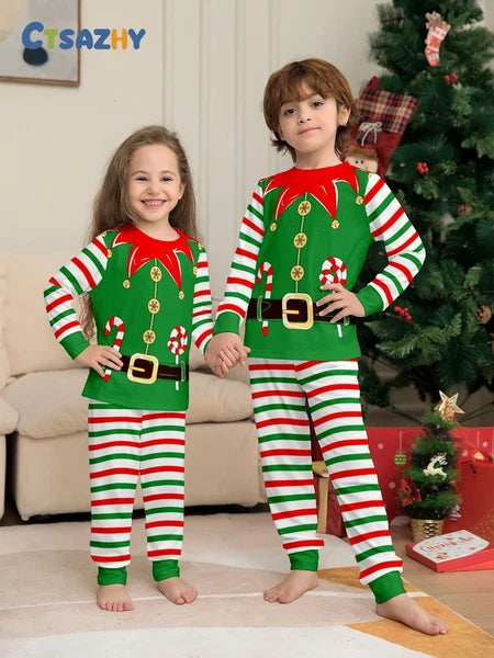 Kids Adults Christmas Family Matching Pyjamas Snowman Pajamas Nightwear PJs Sets