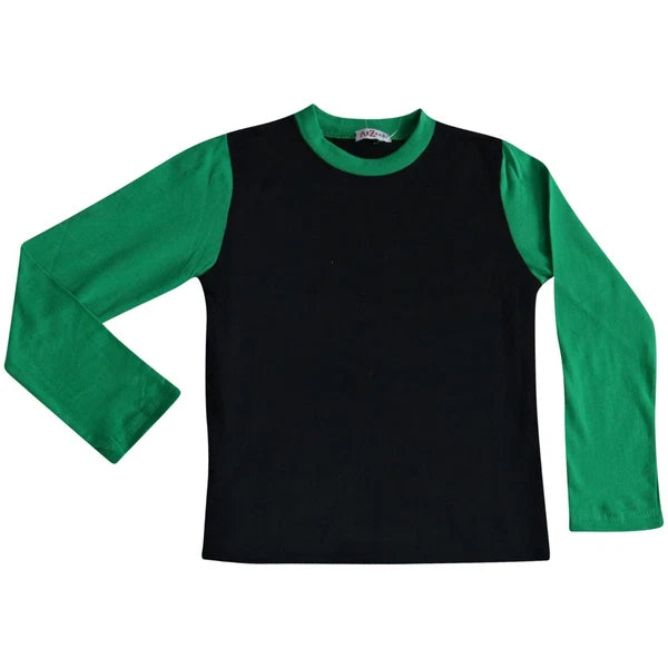 Kids Boys Girls Contrast Color Pjs Plain Stylish Pyjamas Set New Age 2-13 Years