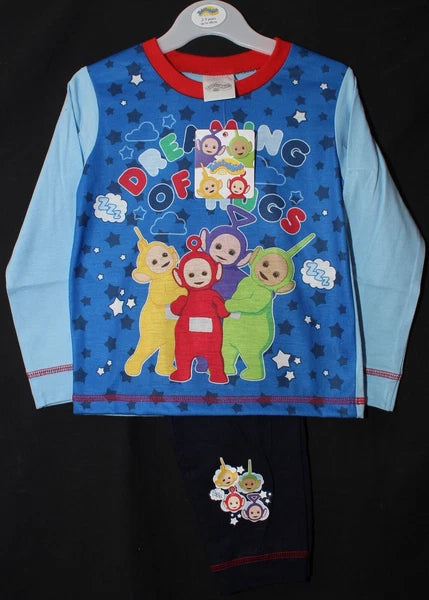 TELETUBBIES Boy's Pyjamas/Blue PJs in a Choice of Styles Sizes 12 months-4 years