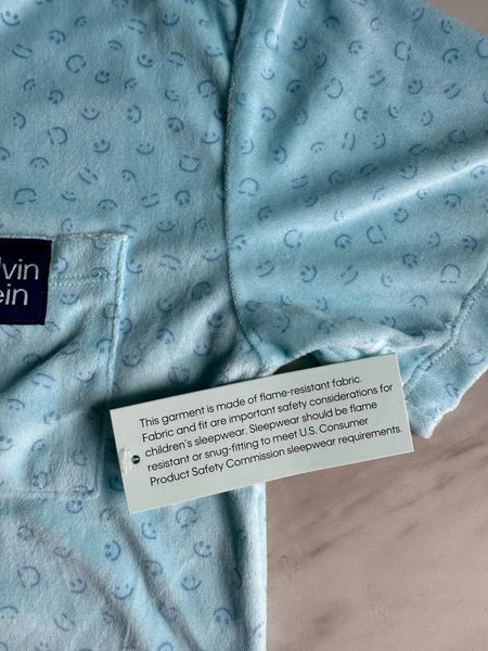 Ck Calvin Klein-Boys Short Sleeve Button-down Shirt and Shorts Pajama Set 3 NEW