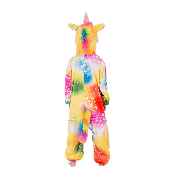 One-Piece Kid's Animal Pajamas Bathrobe Halloween Cosplay Costume Sleepwear