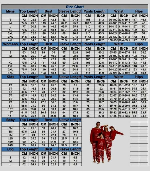 Family Christmas Matching Pajama Set,for Women, Men, Children, Baby, Pet.