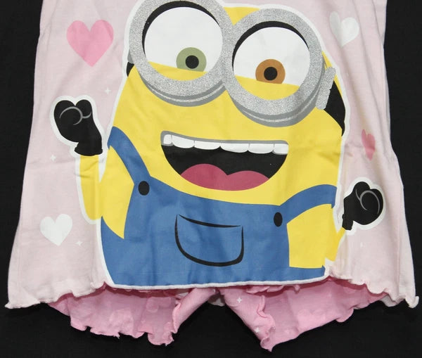 MINIONS Girl's Short Pyjamas/ DESPICABLE ME Shorty PJs in Sizes 2-10 years
