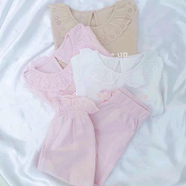 Personalised Flower Girl Pyjamas ~ Wedding Eve ~ Wedding Night ~ Flower ~ Heart