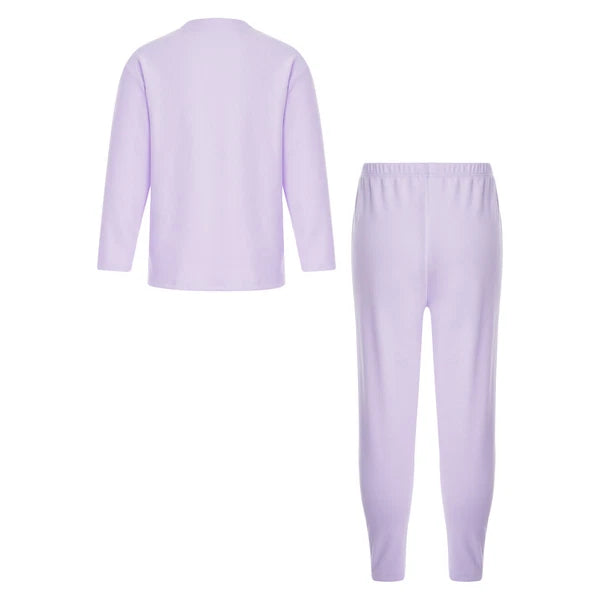 Kids Boys Girls Tees Elastic Top Pajamas Sleepwear Letter Print Set Thermal