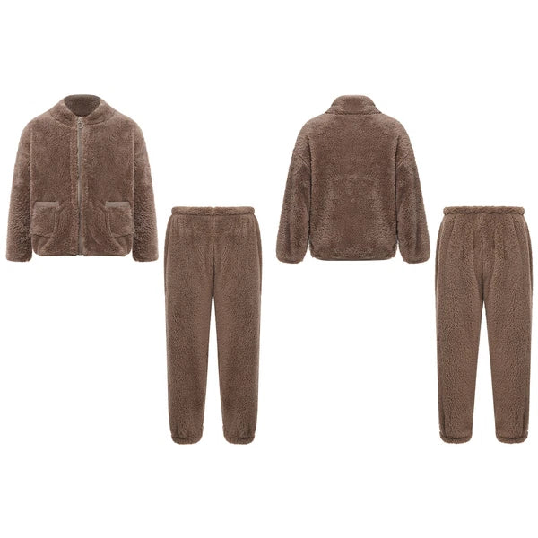 Unisex Kids Outfits Warm Set Girls Sleepwear Training Homewear Tops Pajamas