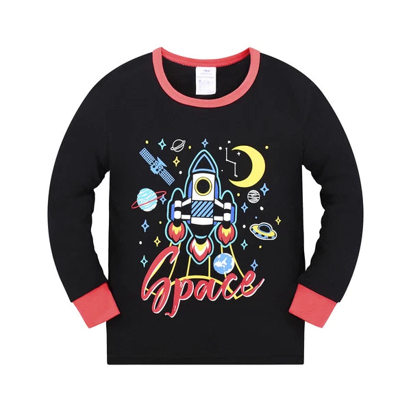 Kids Boys Pyjama Pyjamas Set PJs Sleepwear Nightwear Size 3 4 5 6 7 8 yrs