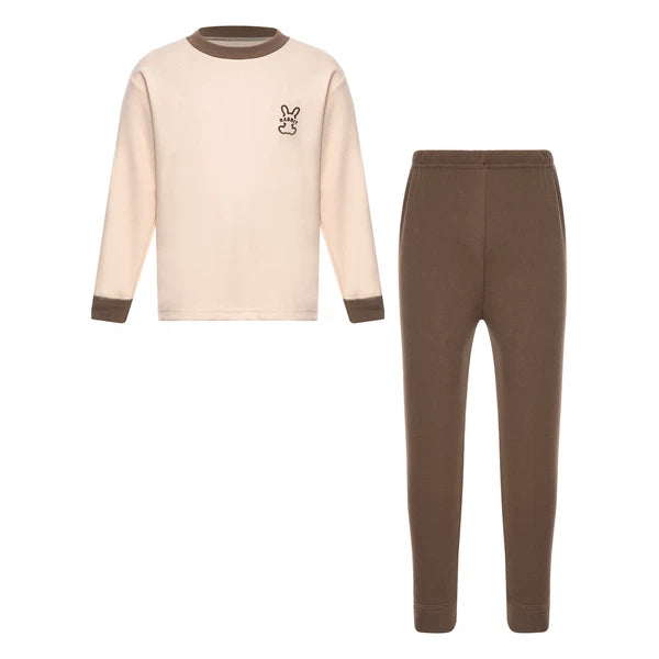 Kids Loungewear Crewneck Sleepwear Tops Pajama Set Casual Underwear T-shirt