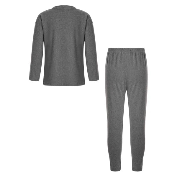 Kids Boys Girls Tees Elastic Top Pajamas Sleepwear Letter Print Set Thermal