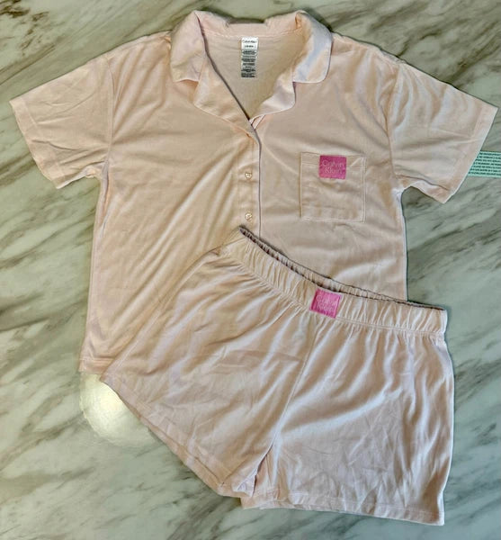 Calvin Klein Ck Youth 3 Piece Sleepwear Pajama SET Blue Green Pink BOY GIRLS NEW