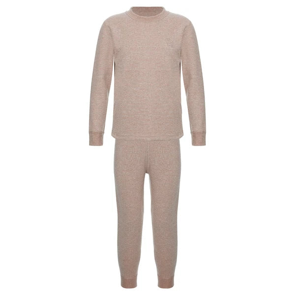 Kids Boys Girls Underwear T-shirt Pajama Set With Pants Nightwear Winter Tops