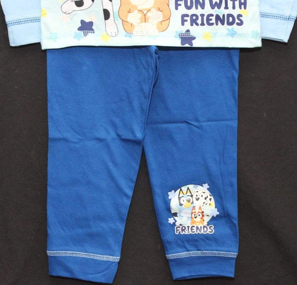 BLUEY Boy's Pyjamas /BLUEY & BINGO Long-Sleeved PJs Sizes 18 months-5 years