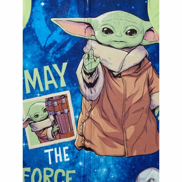 Licensed Boy's One-Piece Full-Zip Hooded Blanket Pajama Sleepwear Sleeper: 4-16