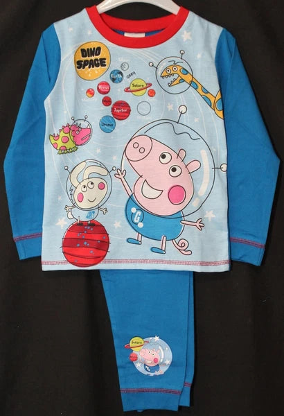 GEORGE PIG Boy's Pyjamas /PEPPA PIG Long-Sleeved PJs Sizes 18 months-5 years