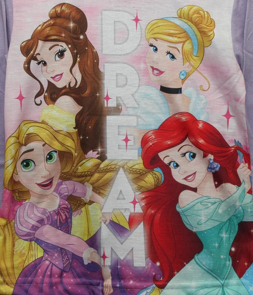 DISNEY PRINCESS Girls Pyjamas /Princess PJs in a Choice of 3 Styles 4-10 years