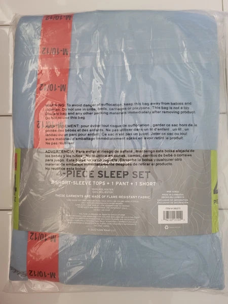 Eddie Bauer KIds 4-Piece Sleep Set Two Shirts, One Jogger, One Short