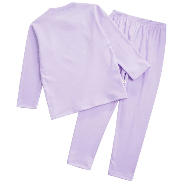 Kids Boys Girls Tees Elastic Top Pajamas Sleepwear Letter Print Set Thermal