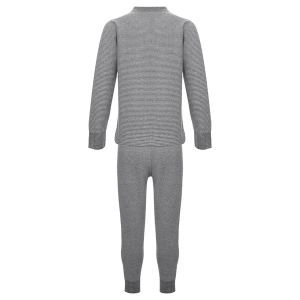 Kids Boys Girls Underwear T-shirt Pajama Set With Pants Nightwear Winter Tops